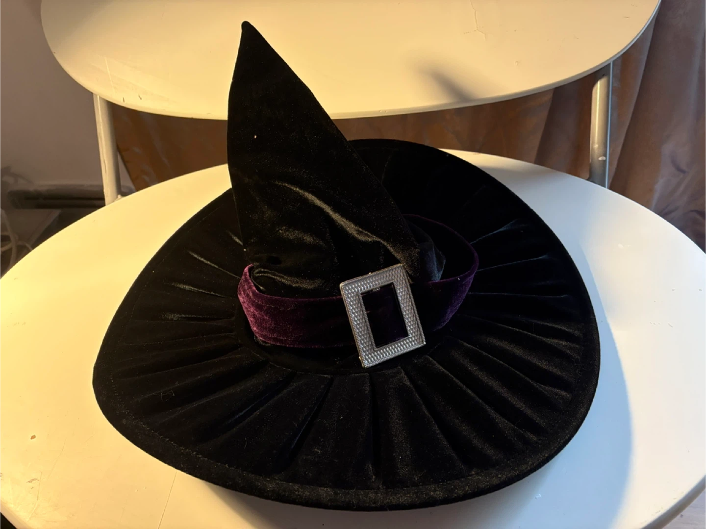 Velvet Witch Hat - Black - photo 2