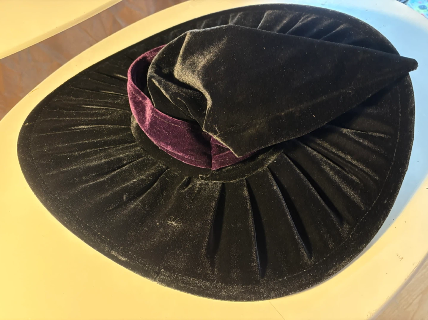 Velvet Witch Hat - Black - photo 4
