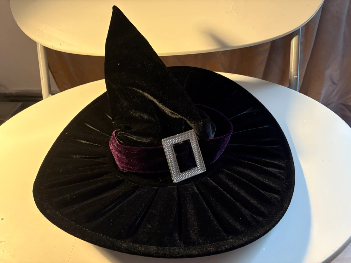 Velvet Witch Hat - Black