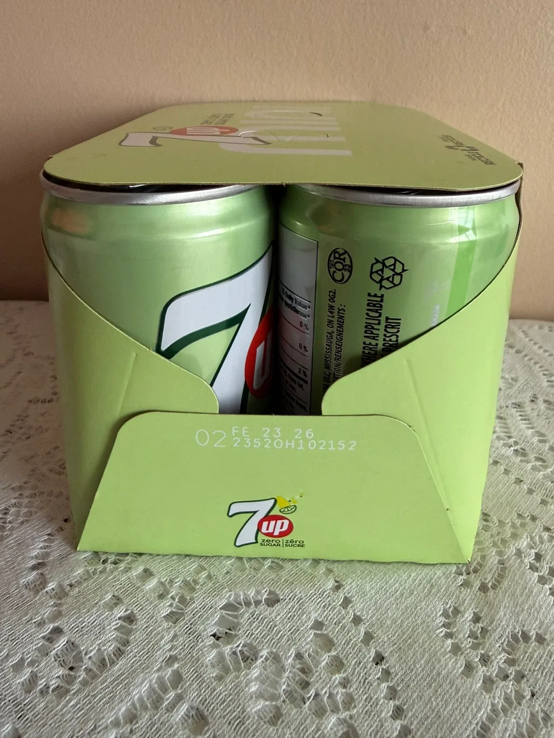 6 Cans-7up Zero Sugar Mini Cans (Expiry Feb, 2026) image indicator(2)