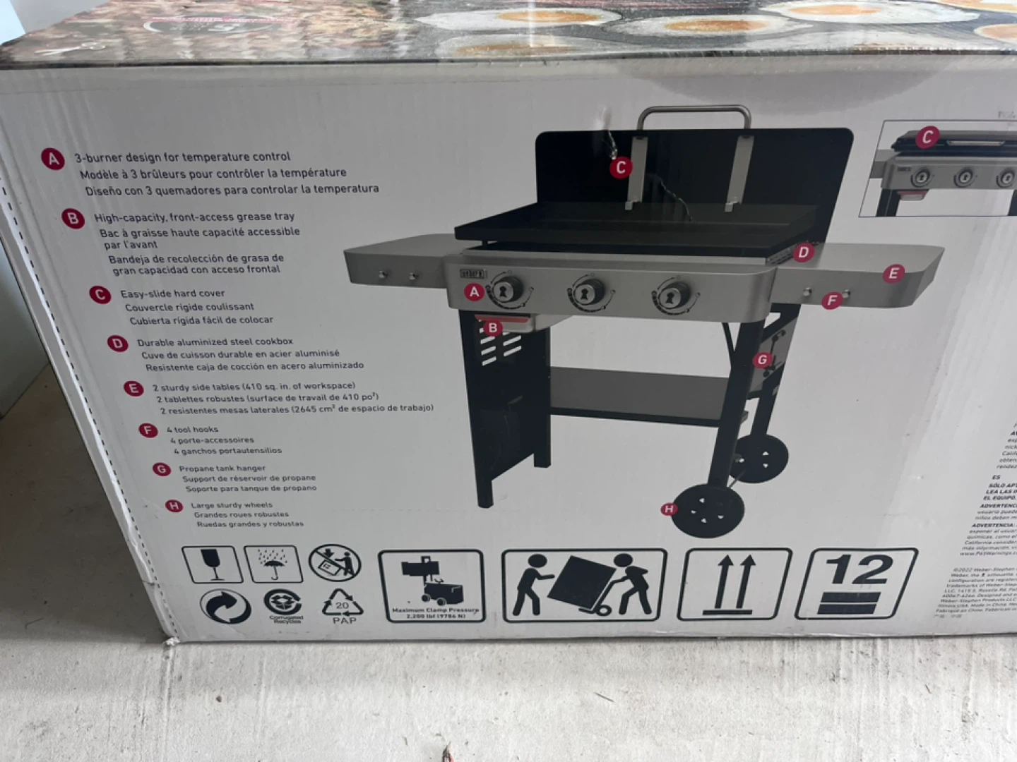 Weber Griddle 28" LP - Brand New in Box! - photo 2