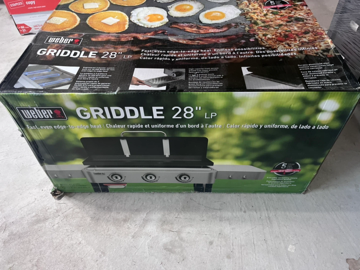 Weber Griddle 28" LP - Brand New in Box!