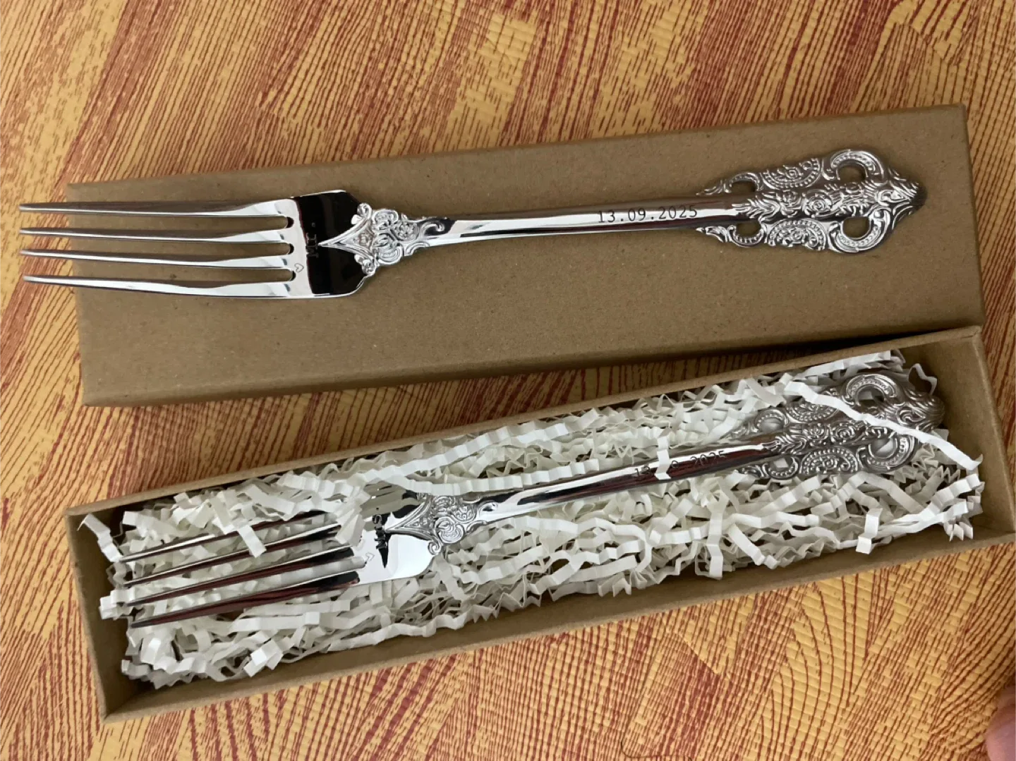 Decorative Silver Fork in Box - New image indicator(3)