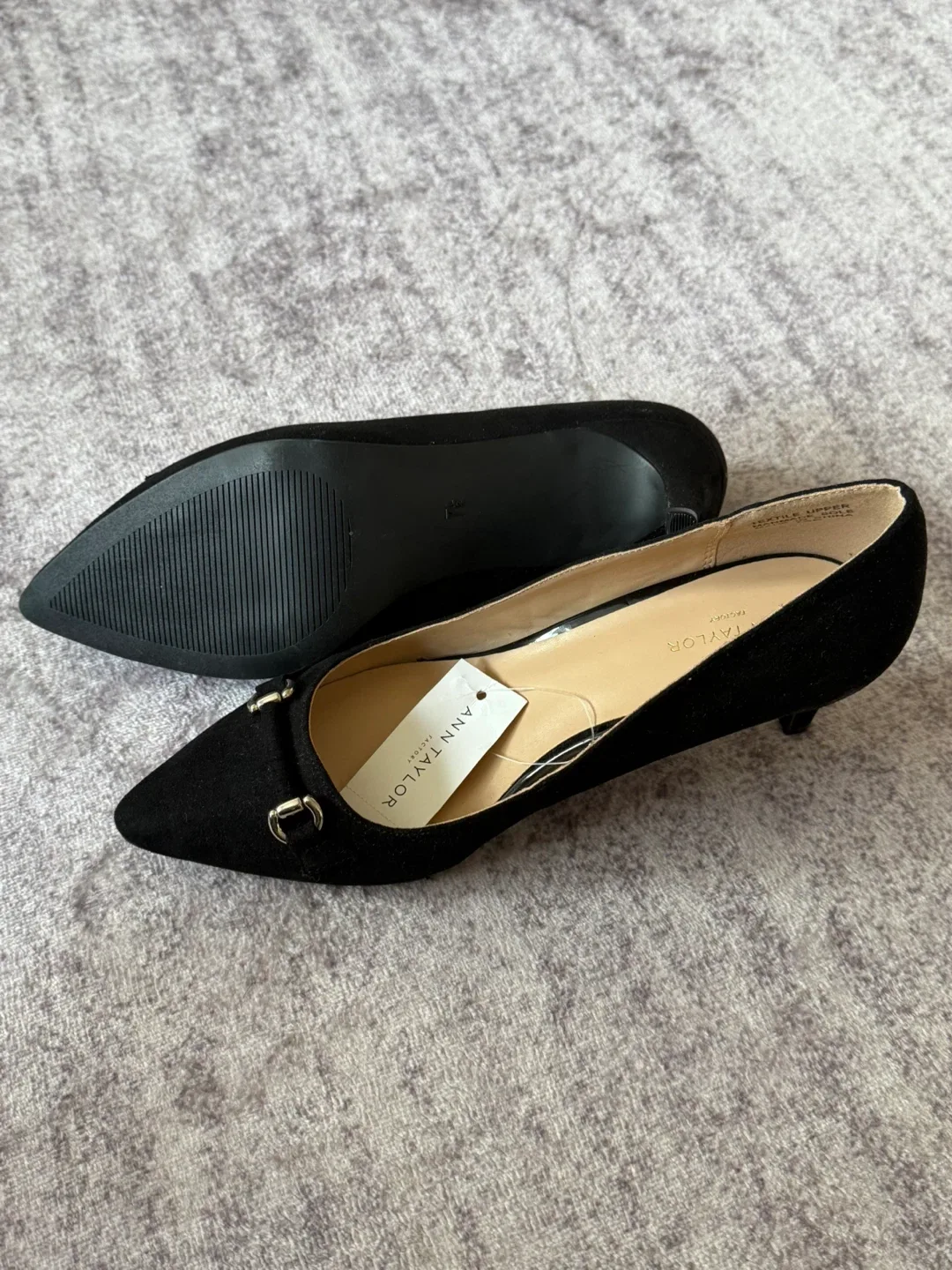 Ann Taylor Black Heels - Size 7.5 image indicator(4)