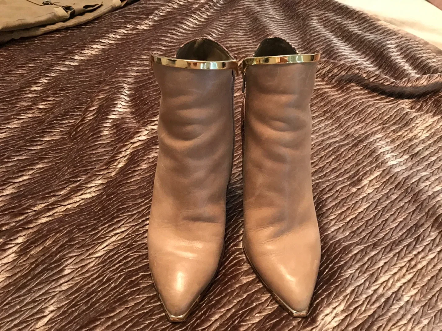 Beige & Snakeskin Ankle Boots image indicator(4)