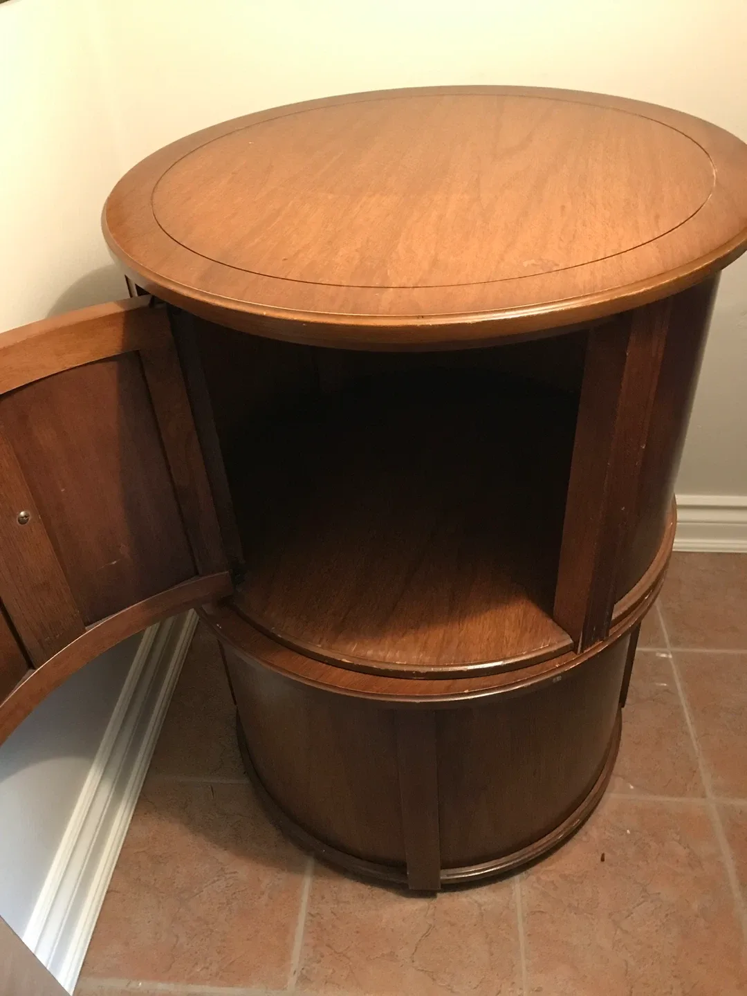 Set of Wooden End Tables with Storage image indicator(3)