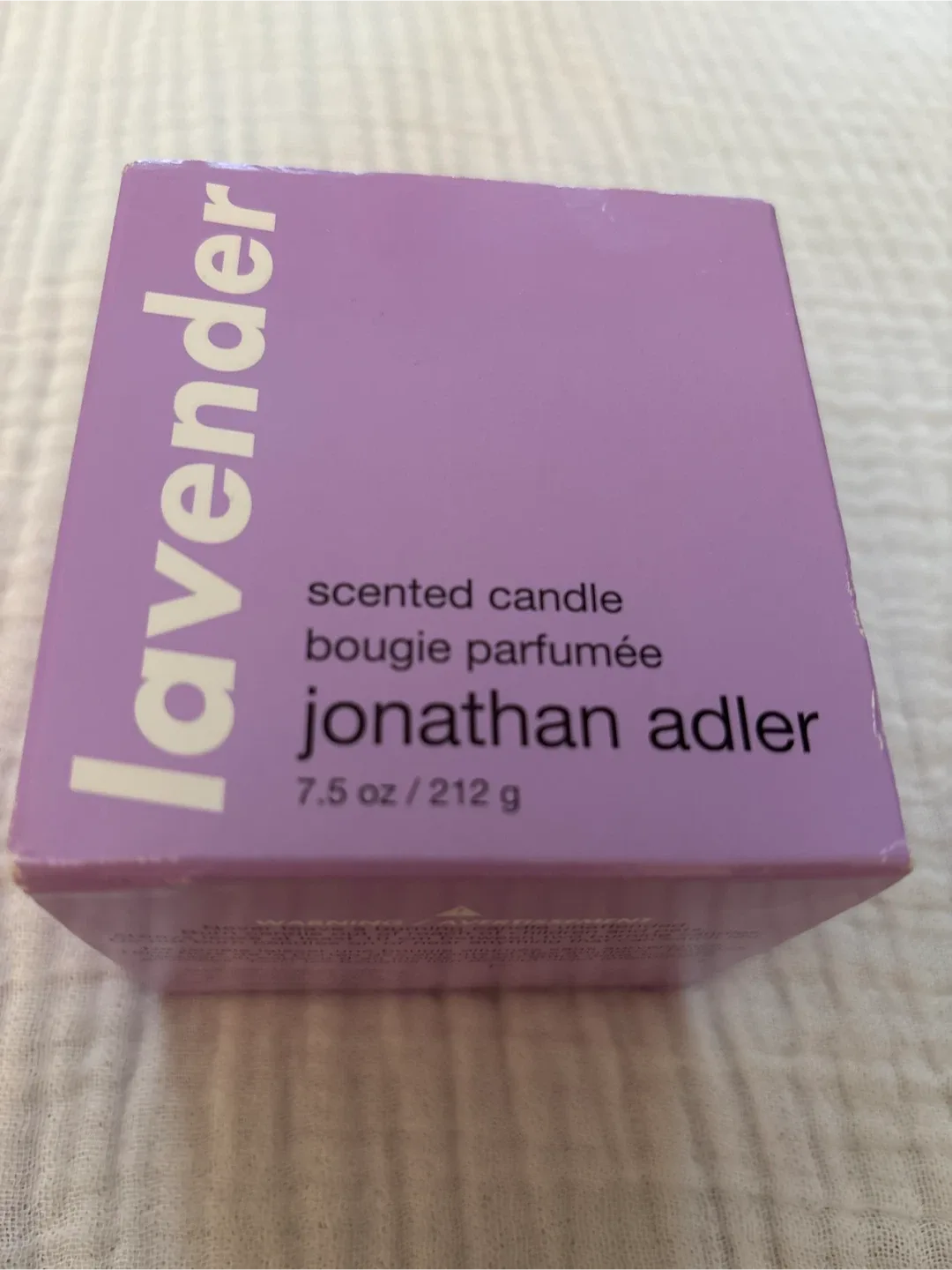 Jonathan Adler Lavender Scented Candle 7.5 oz thumbnail
