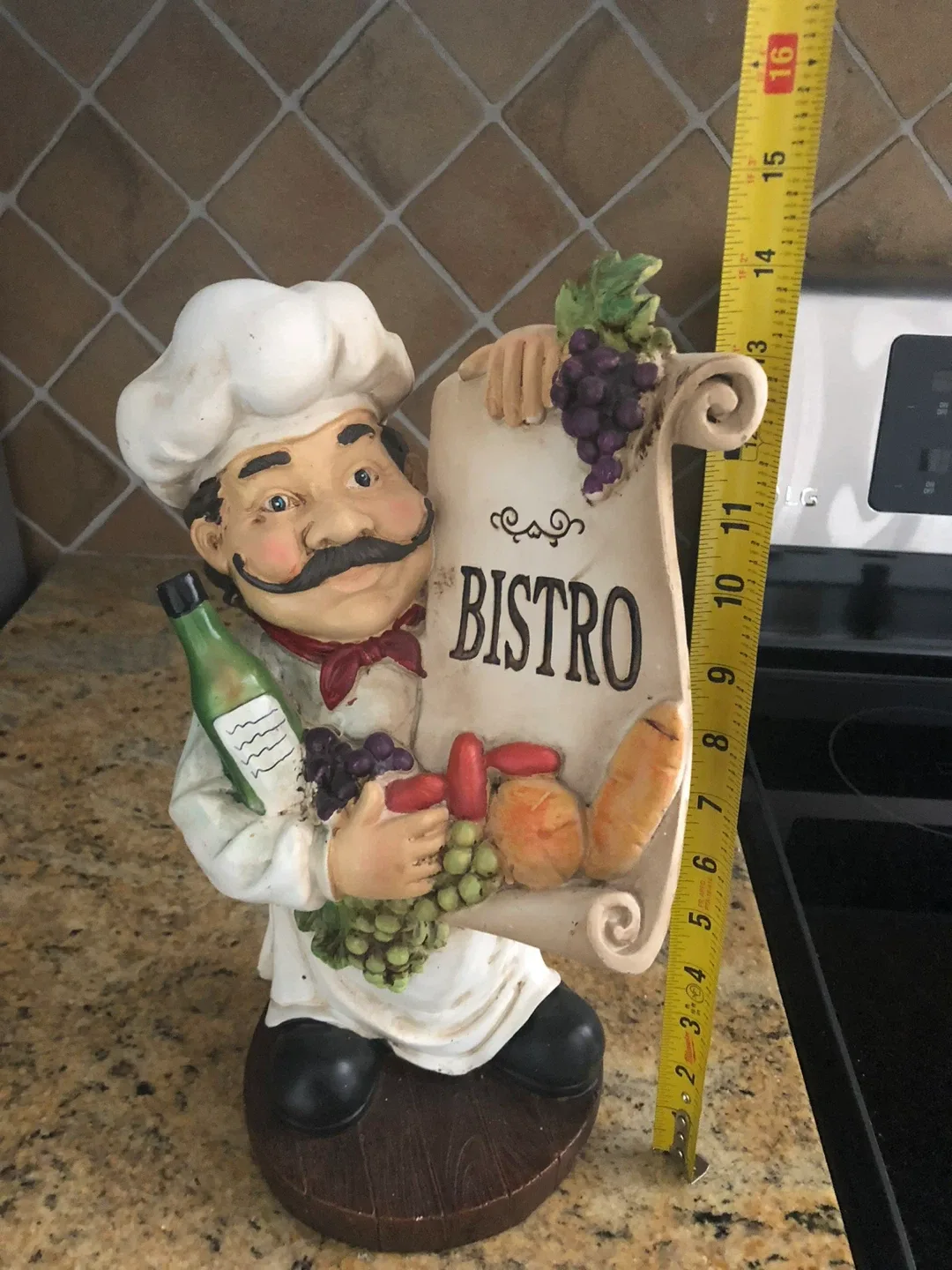 Set of 3 Chef Statues 13 Inches image indicator(6)