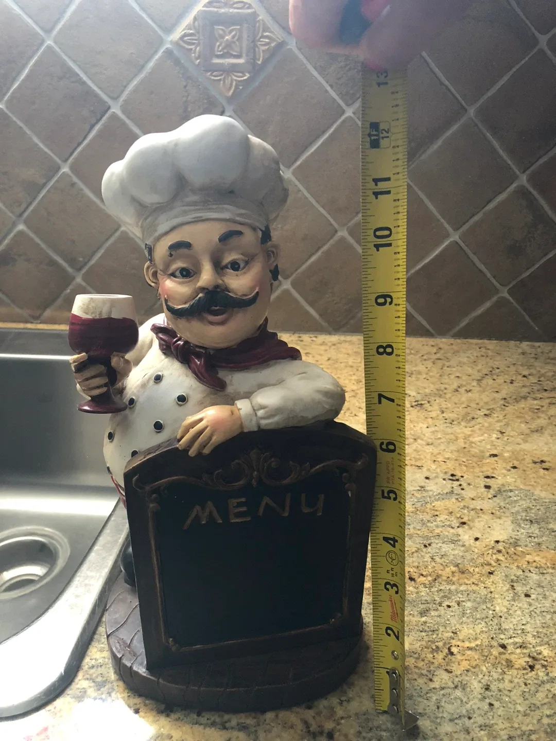 Set of 3 Chef Statues 13 Inches image indicator(2)