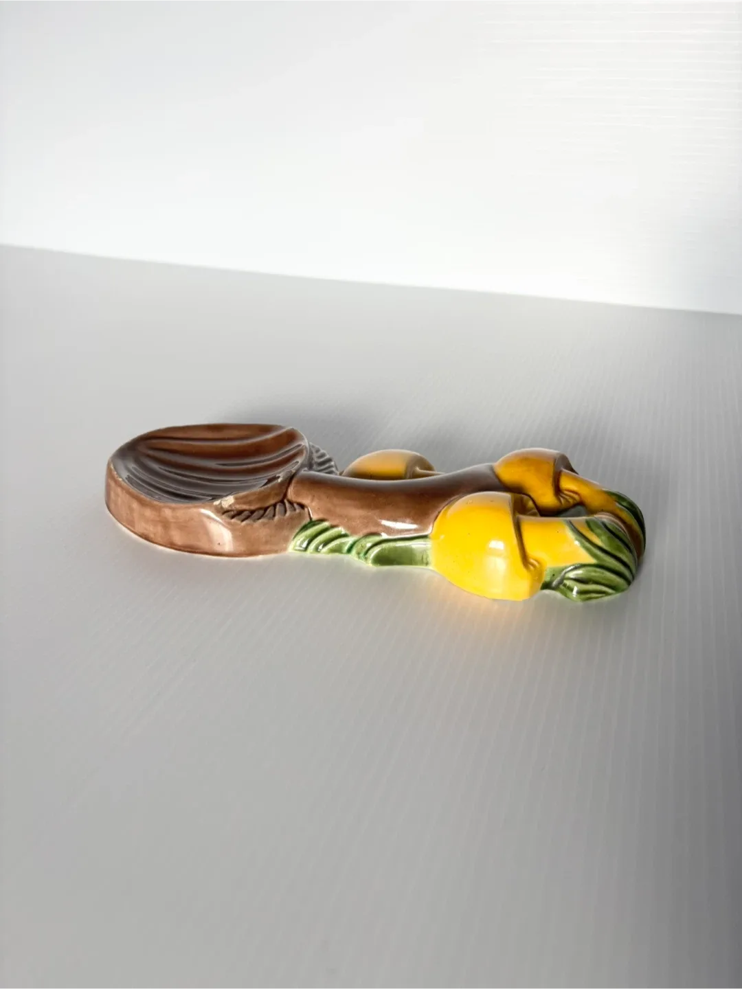 Vintage MCM Arnel's Ceramic Mushroom Spoon Rest image indicator(2)