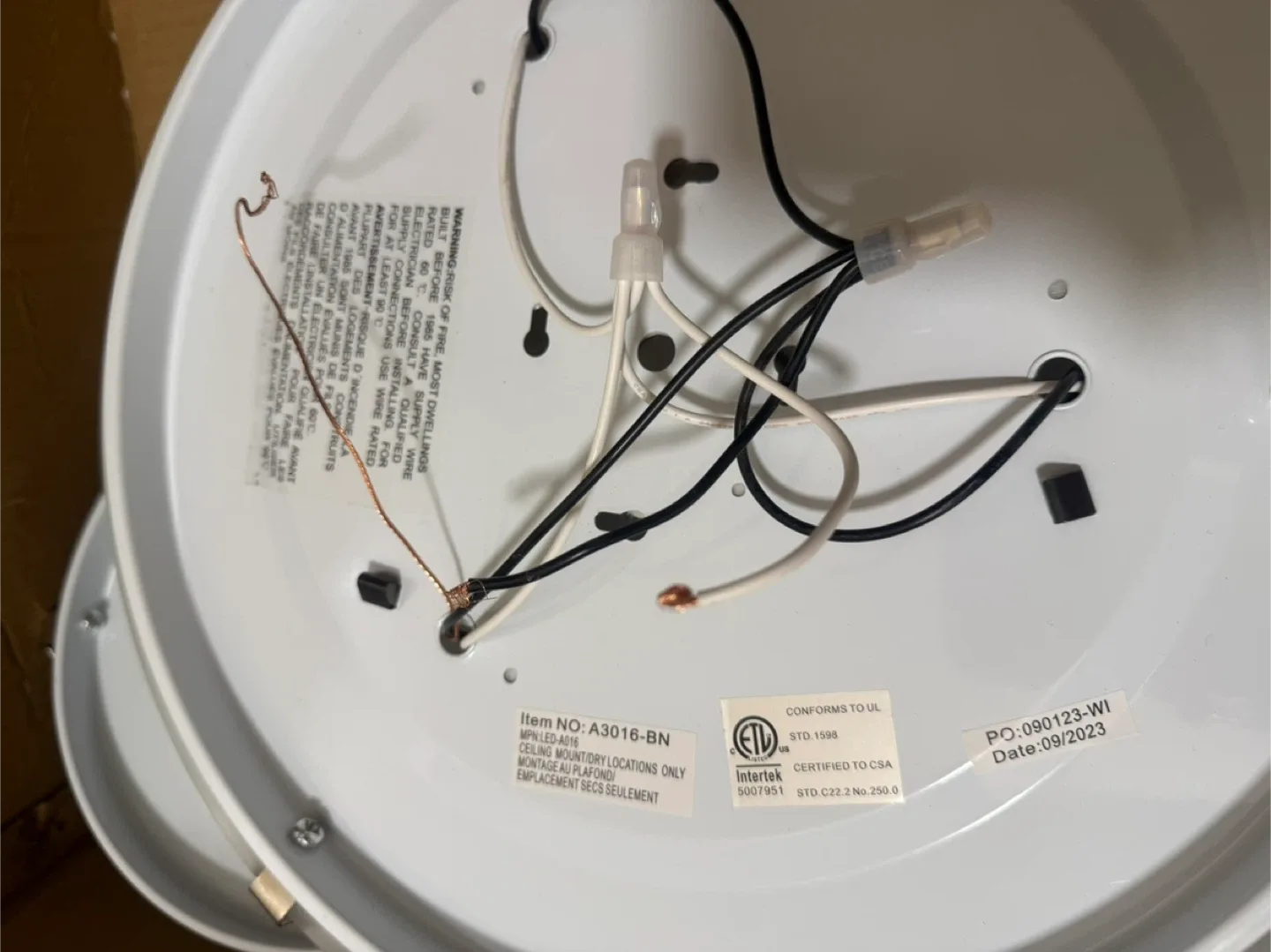 13 Units Standard Ceiling Light Fixtures - 12” and 16” image indicator(3)