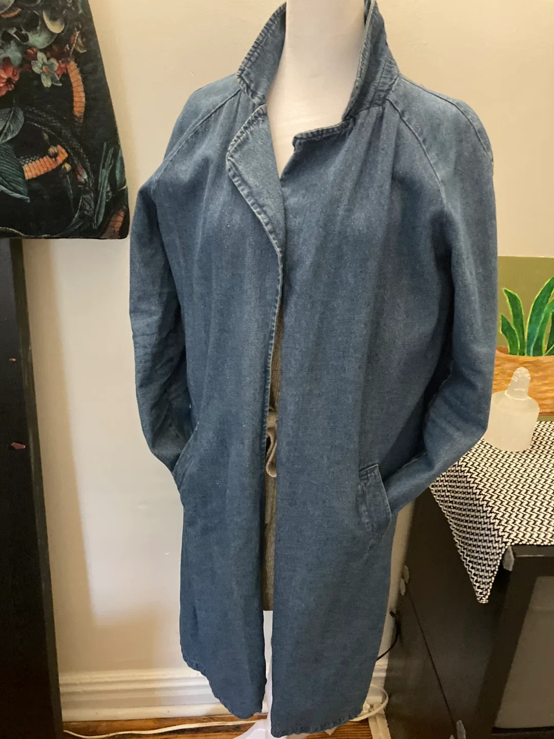 Denim Trench Coat image indicator(3)