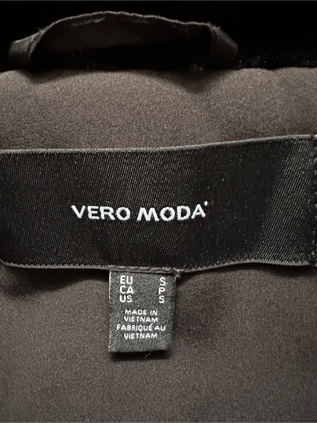 Vero Moda Black Coat - Size Small - photo 4