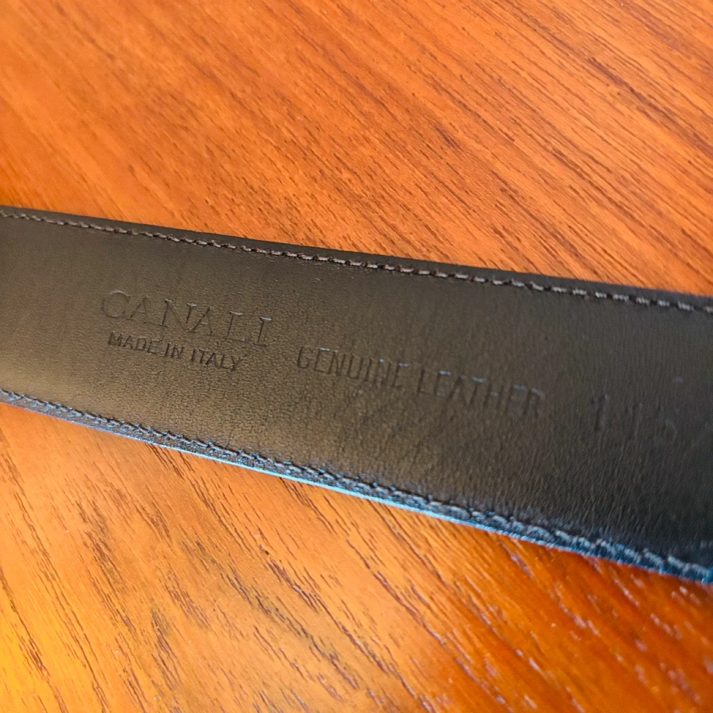 $400+ Canali Italy Genuine Leather Belt image indicator(2)