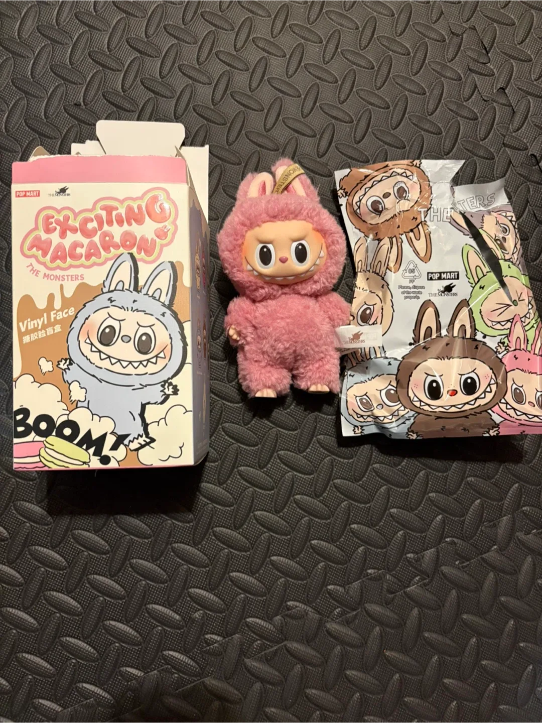 Official Labubu Macaron plush Pop Mart pink lychee berry thumbnail