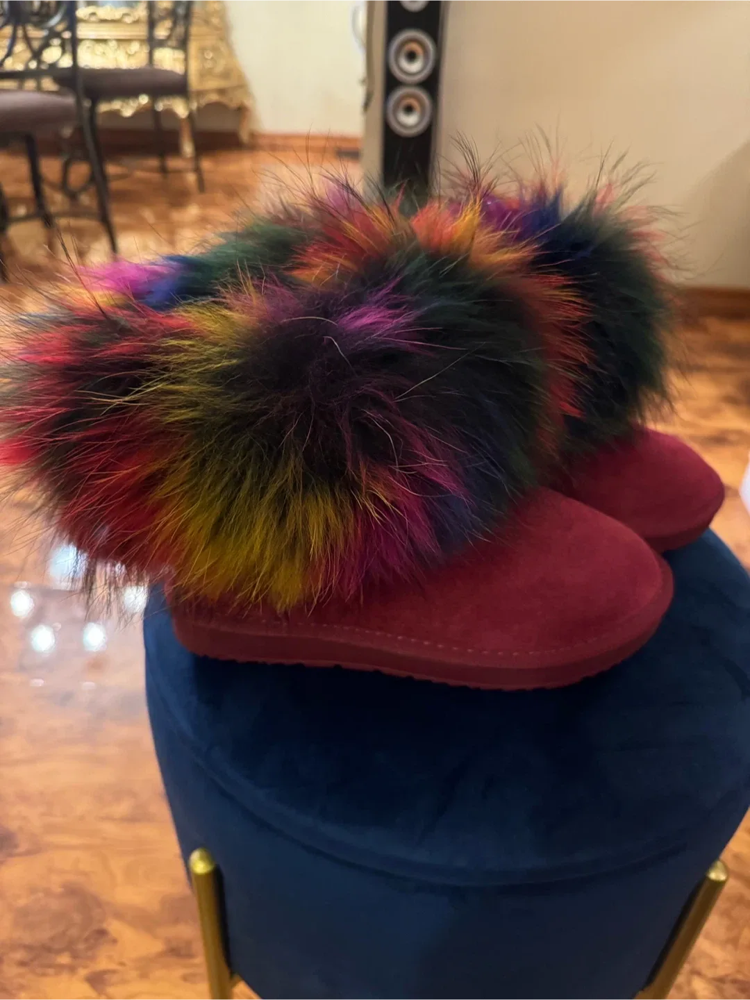 Red Fur Winter Boots image indicator(5)