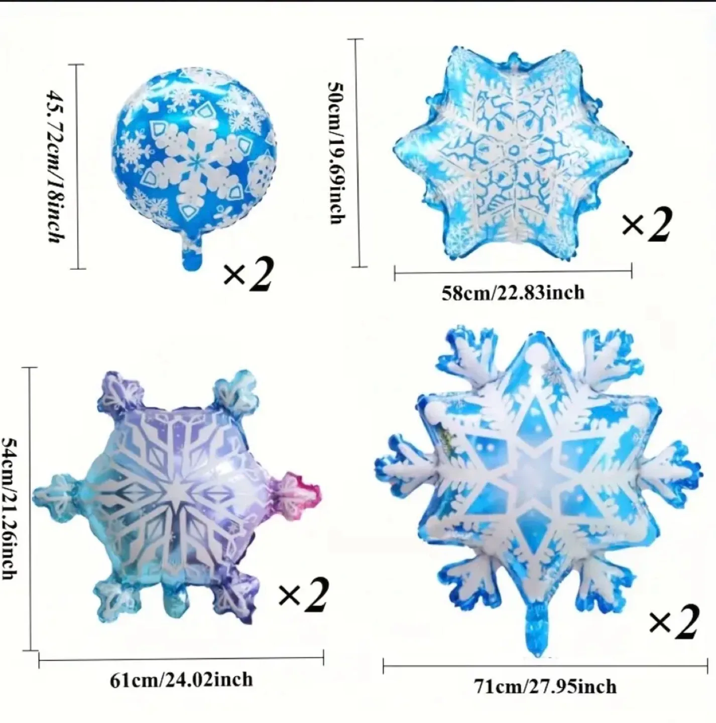 Disney Frozen Balloons - Olaf, Elsa, Snowflake image indicator(9)