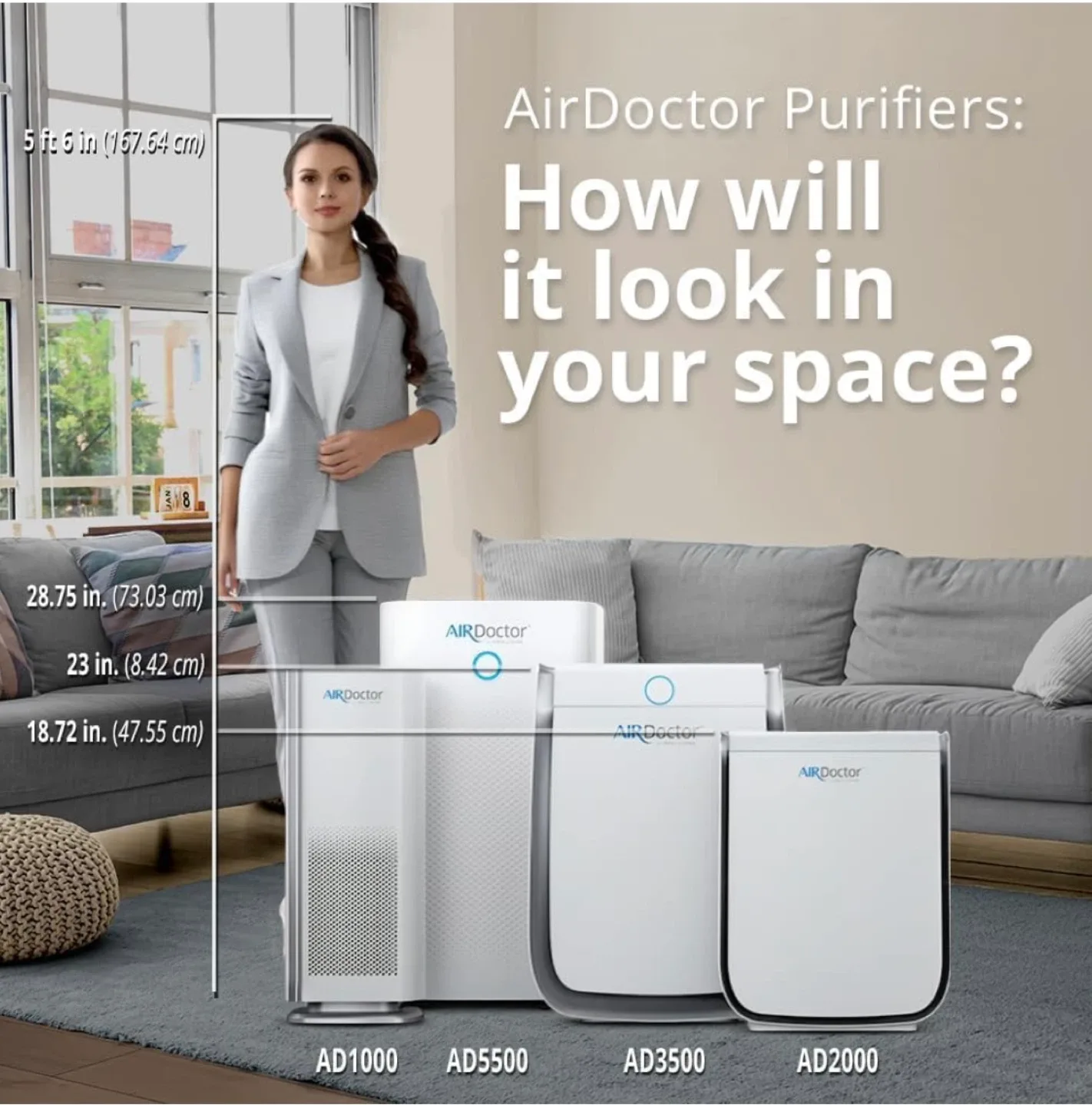 AirDoctor AD3500 Air Purifier - Like New! image indicator(6)