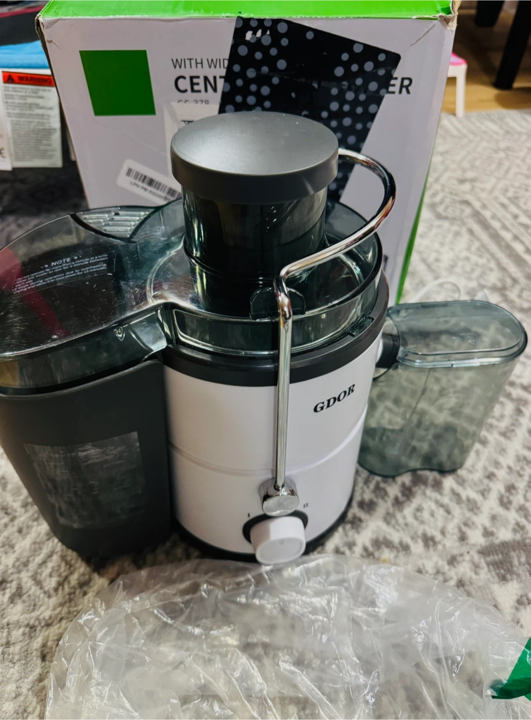 GDOR With Wide Chute Centrifugal Juicer