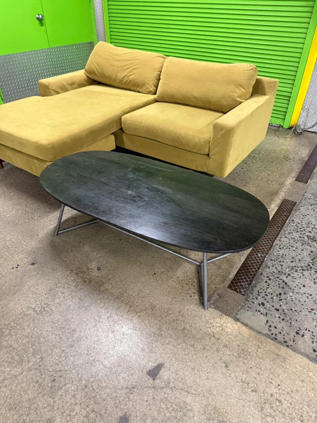 CB2 Modern Oval Coffee Table