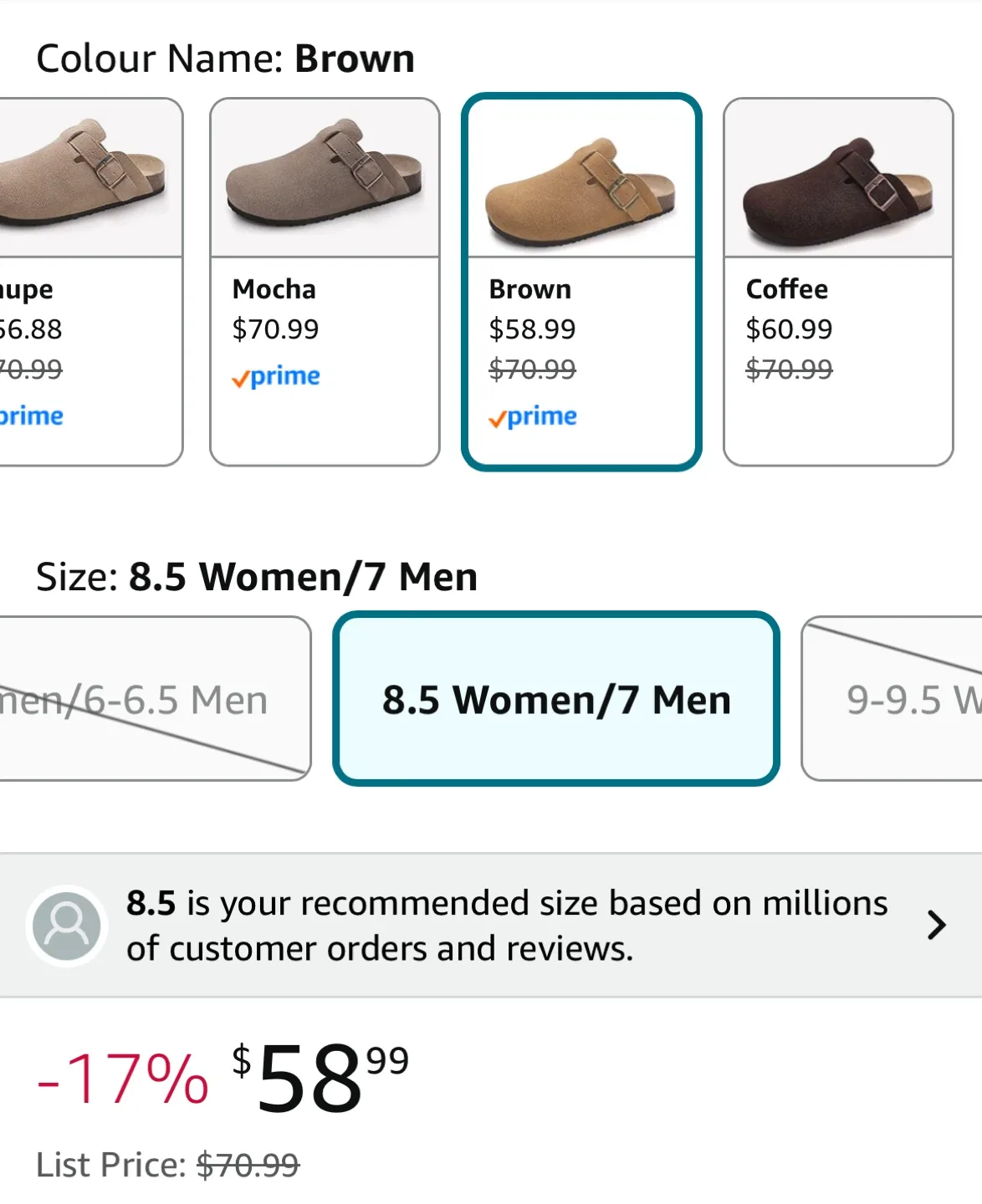 KIDMI Women's Suede Clogs - Size 8.5, Brown image indicator(3)