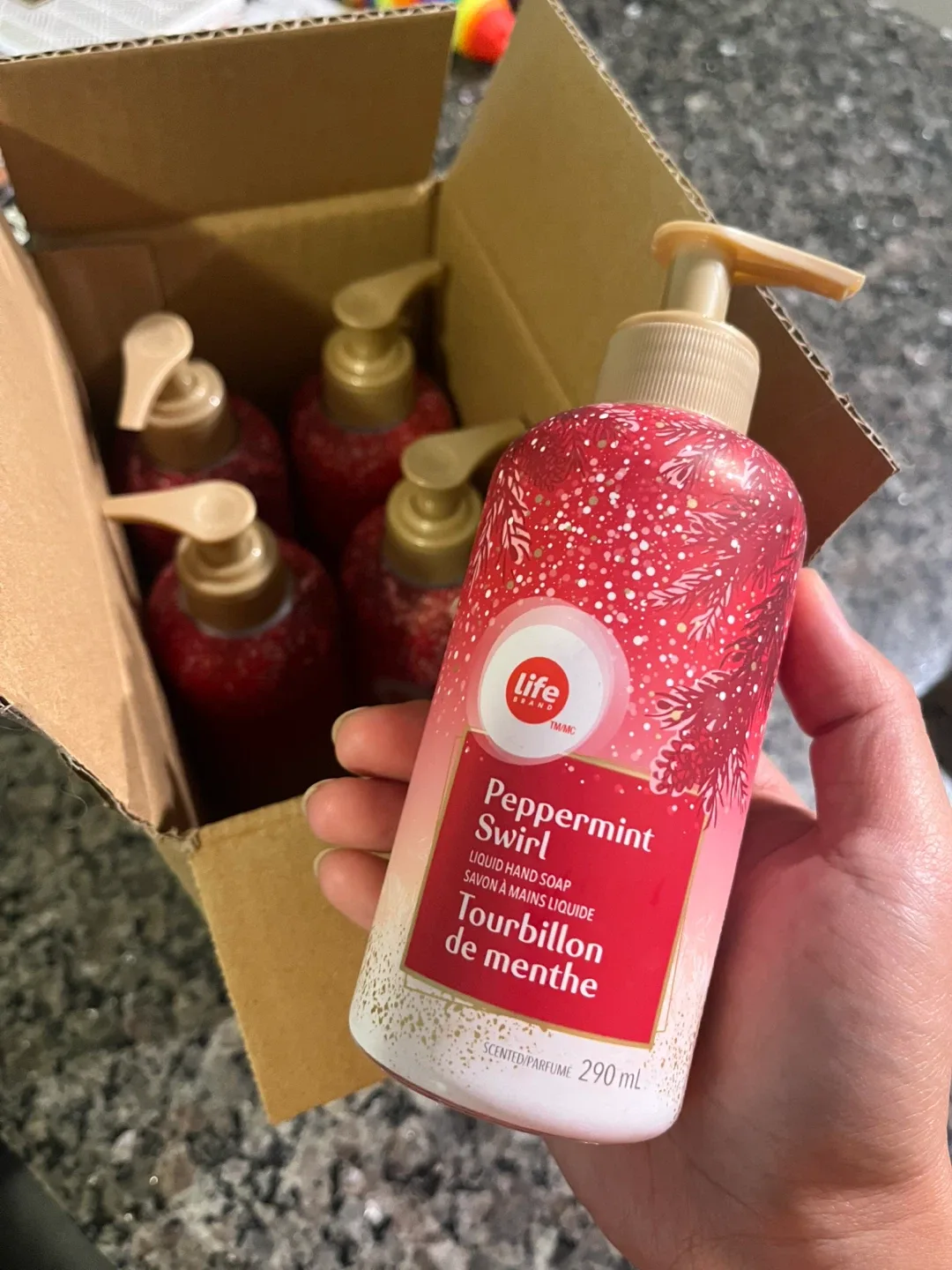 Life Brand Peppermint Swirl Liquid Hand Soap - 290 mL