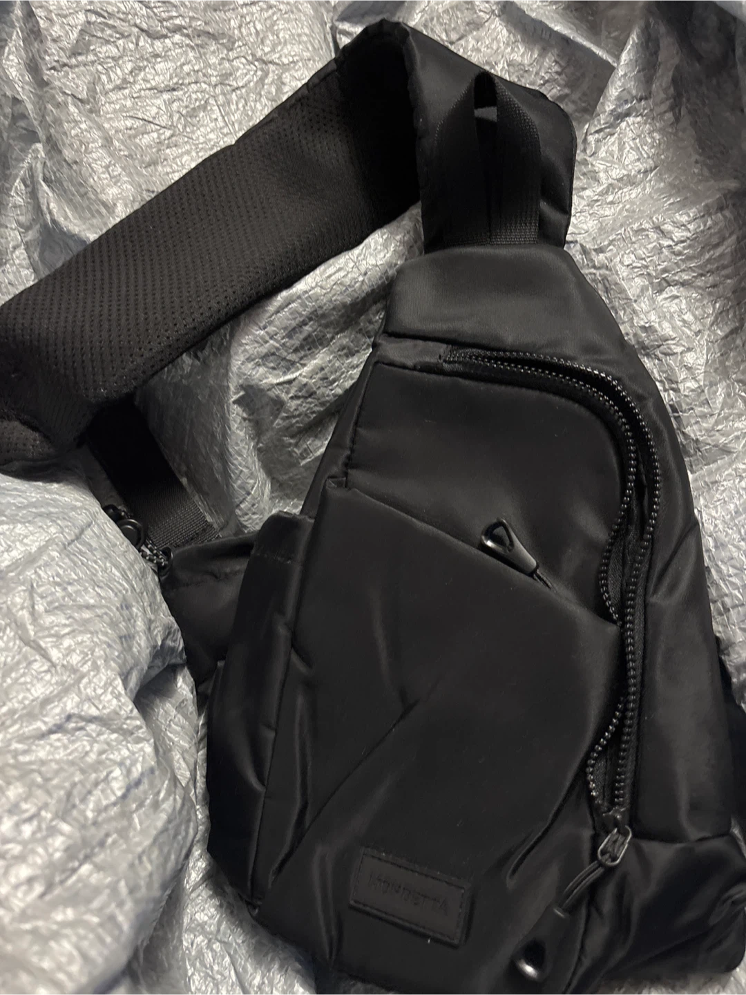 NWOT MONTELLA Black Sling Bag