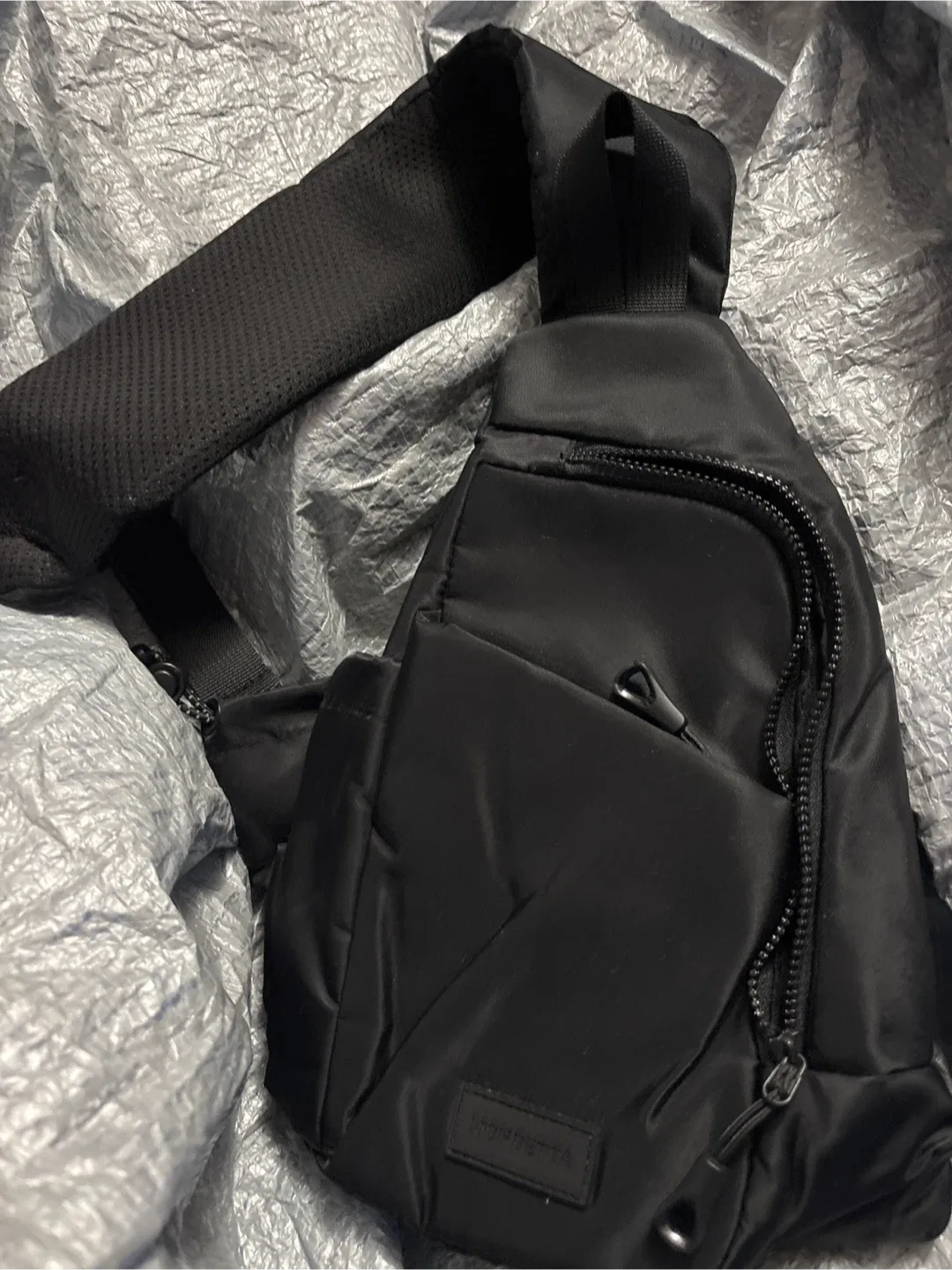 NWOT MONTELLA Black Sling Bag thumbnail