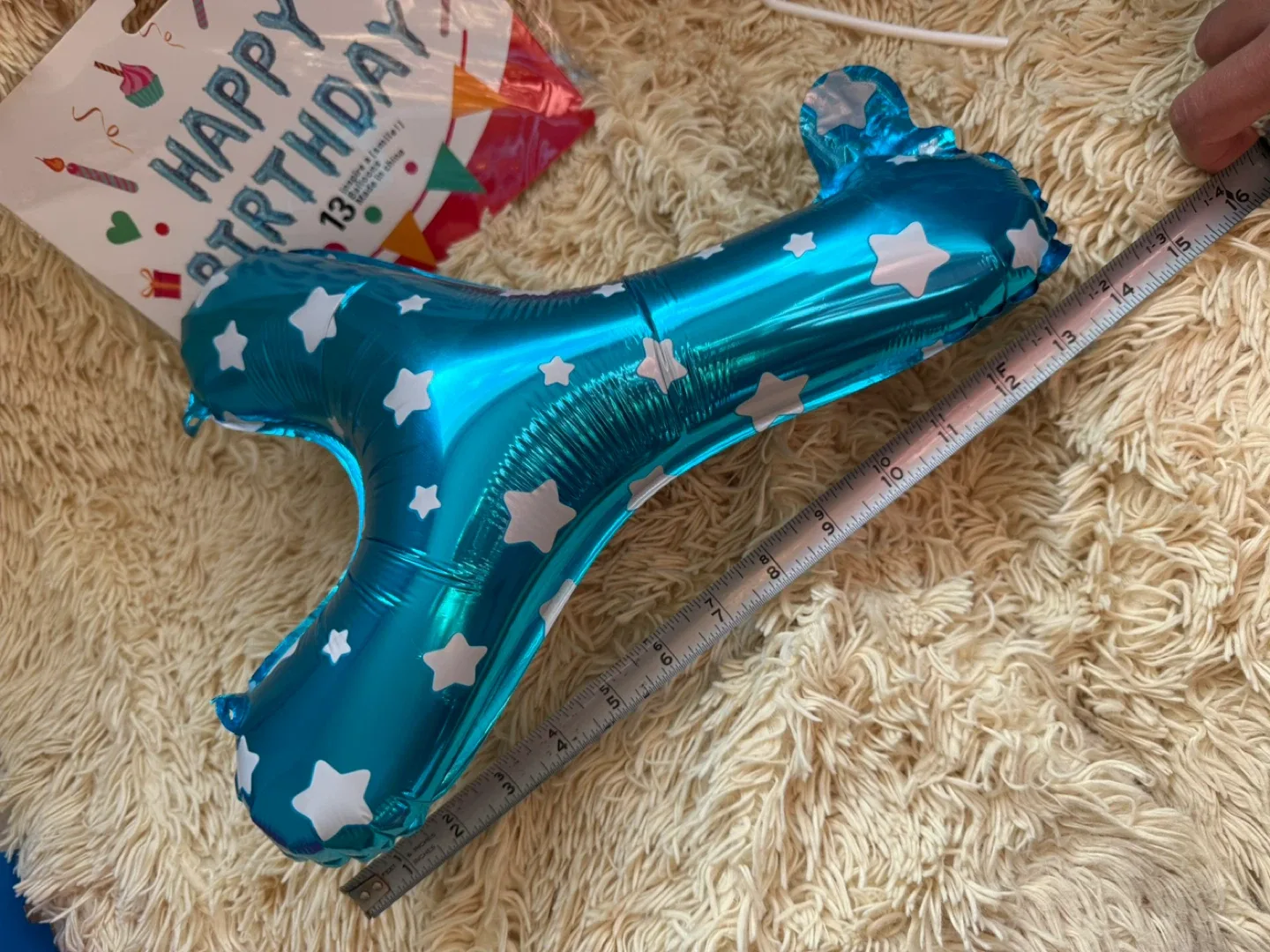 Happy Birthday Blue Foil Balloons Frozen image indicator(4)