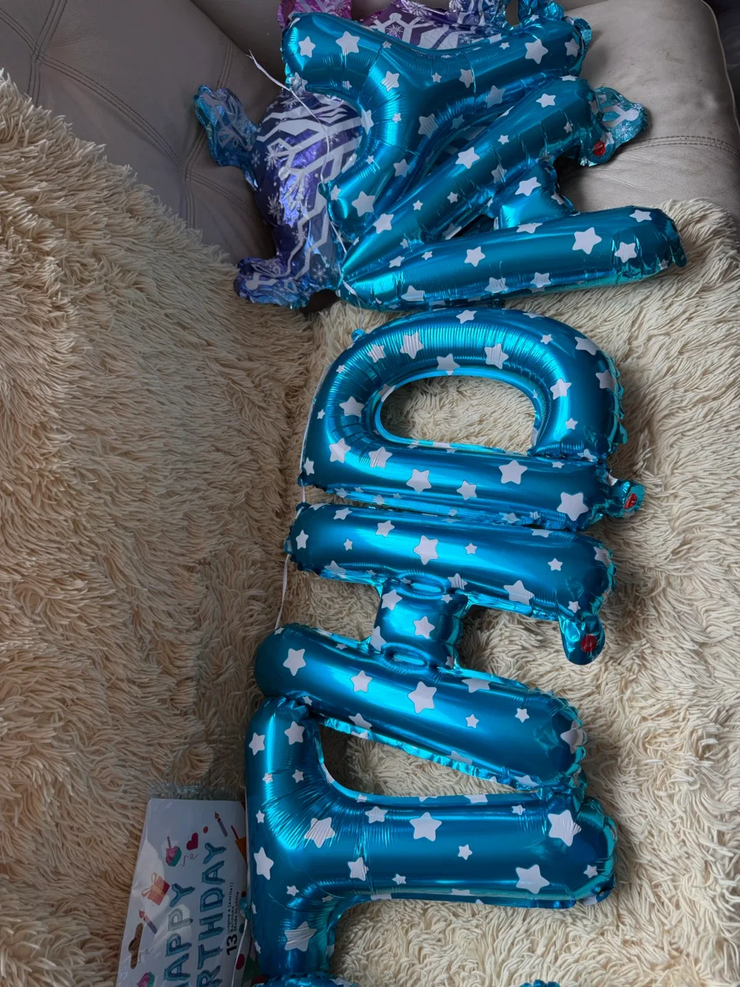 Happy Birthday Blue Foil Balloons Frozen image indicator(3)