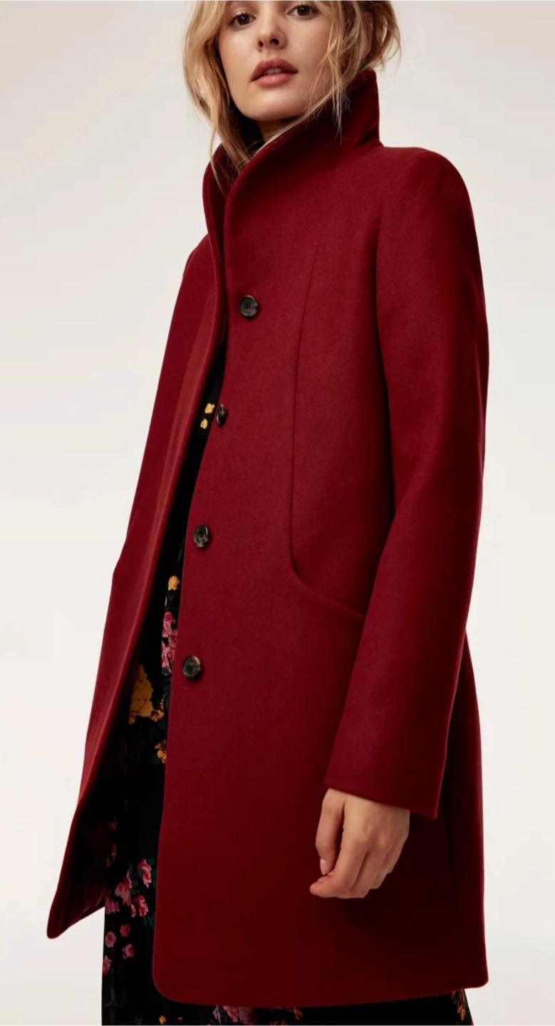 Wilfred Cacoon Coat - Red - Wool & Cashmere