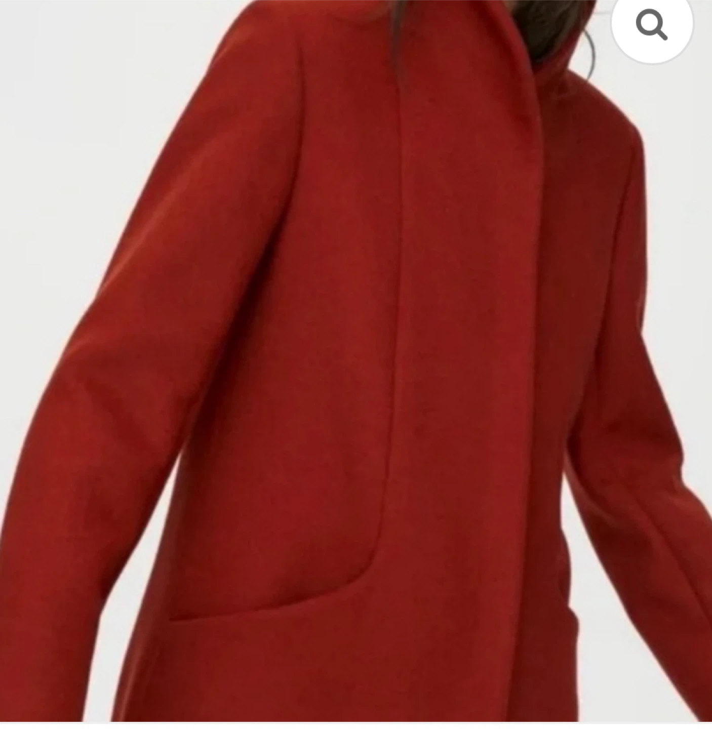 Wilfred Cacoon Coat - Red - Wool & Cashmere - photo 2