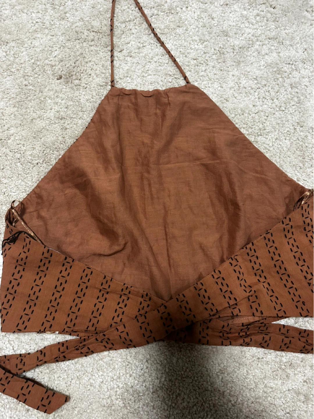 NEW Zara Brown Halter Top - photo 2