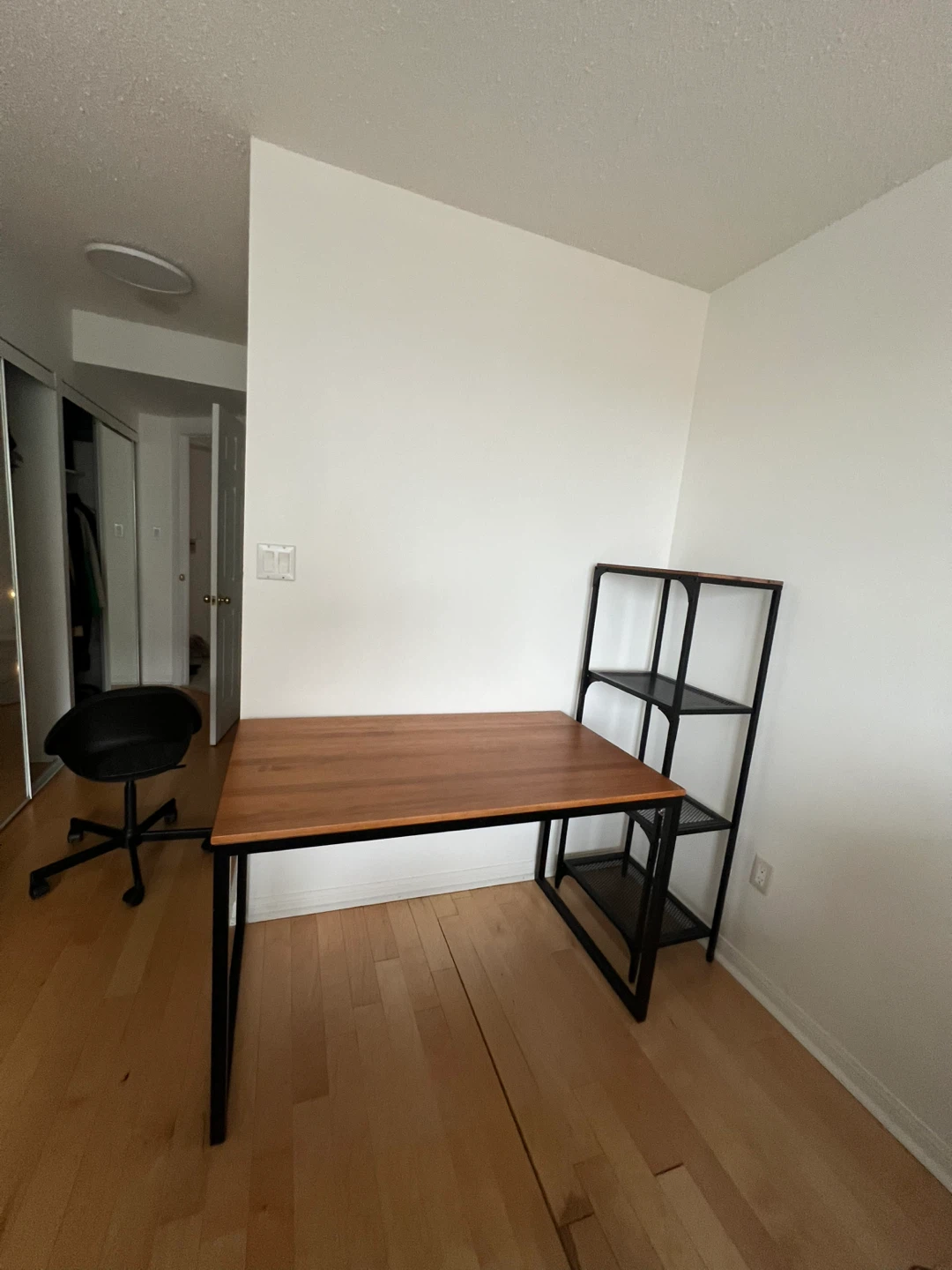 Wood and Metal Desk
