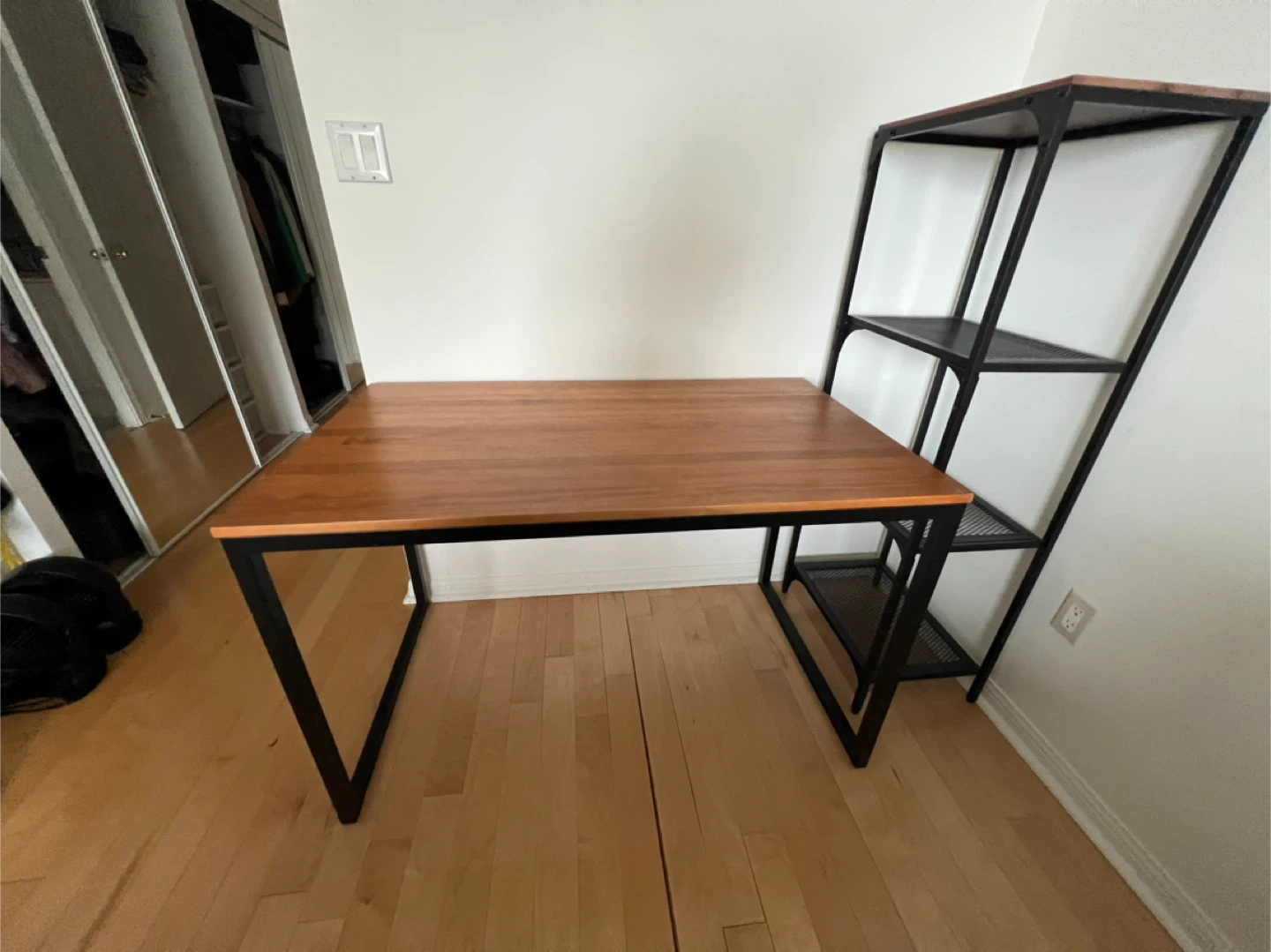 Wood and Metal Desk - photo 3