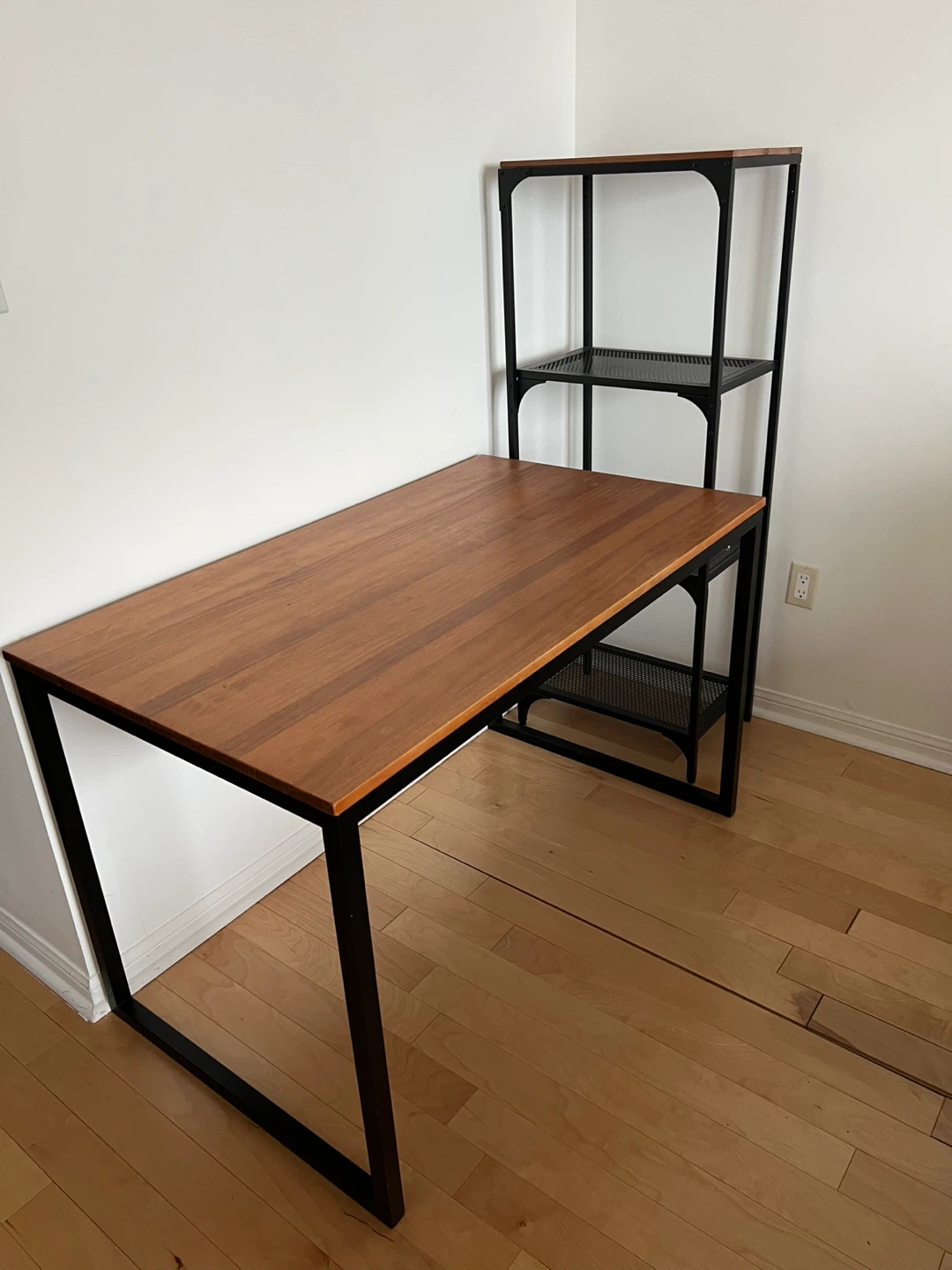 Wood and Metal Desk - photo 2