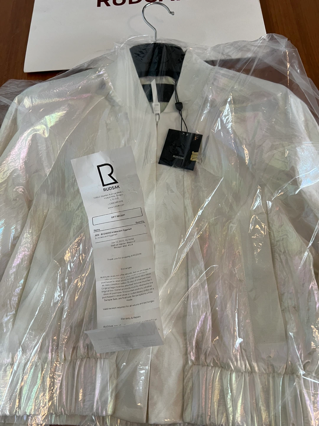 Rudsak Iridescent Eggshell Jacket (BRAND NEW) - photo 3