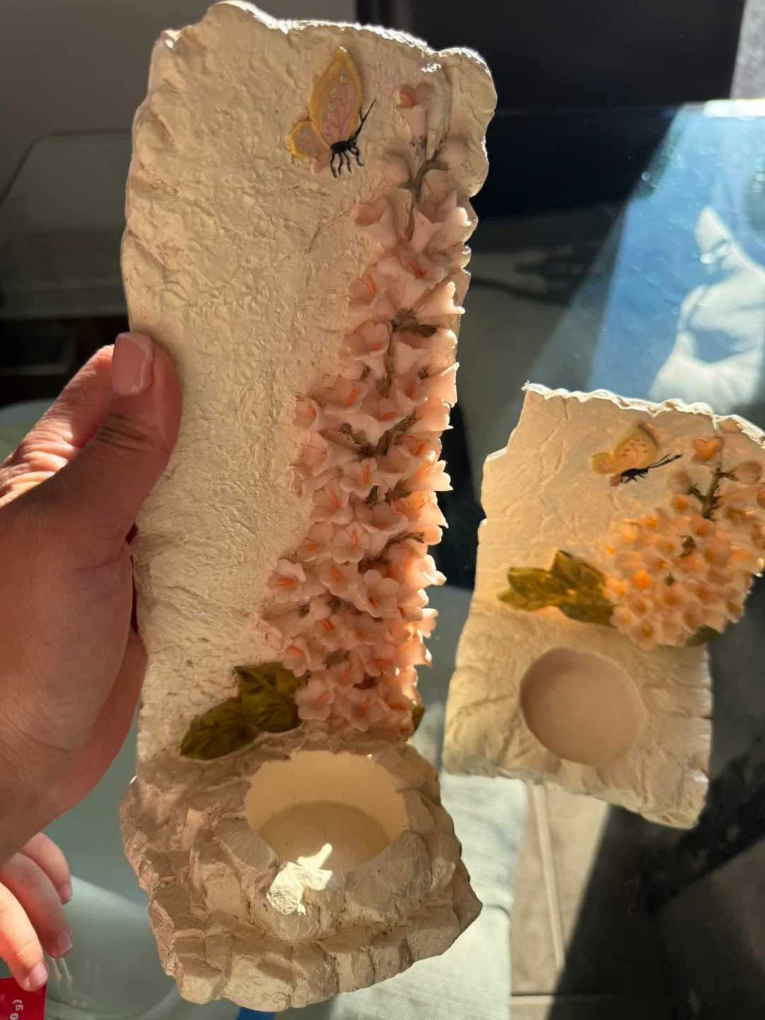 1998 Youngs Garden Wall Votive Candle Holder -set of 2 image indicator(5)