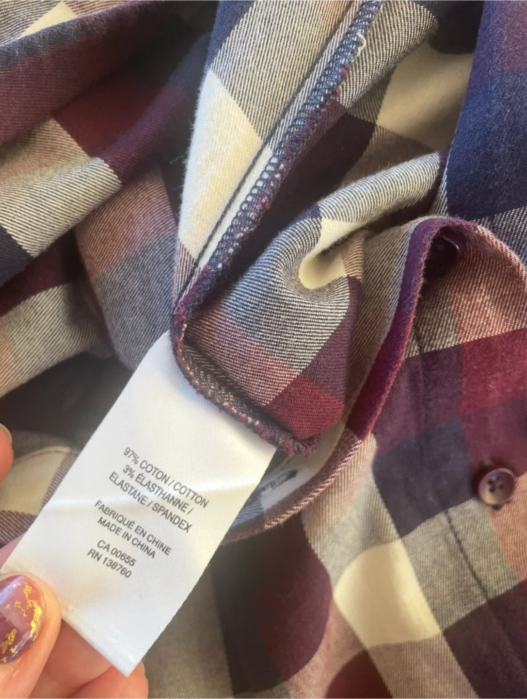 Reitmans Plaid Long-Sleeve Shirt image indicator(4)