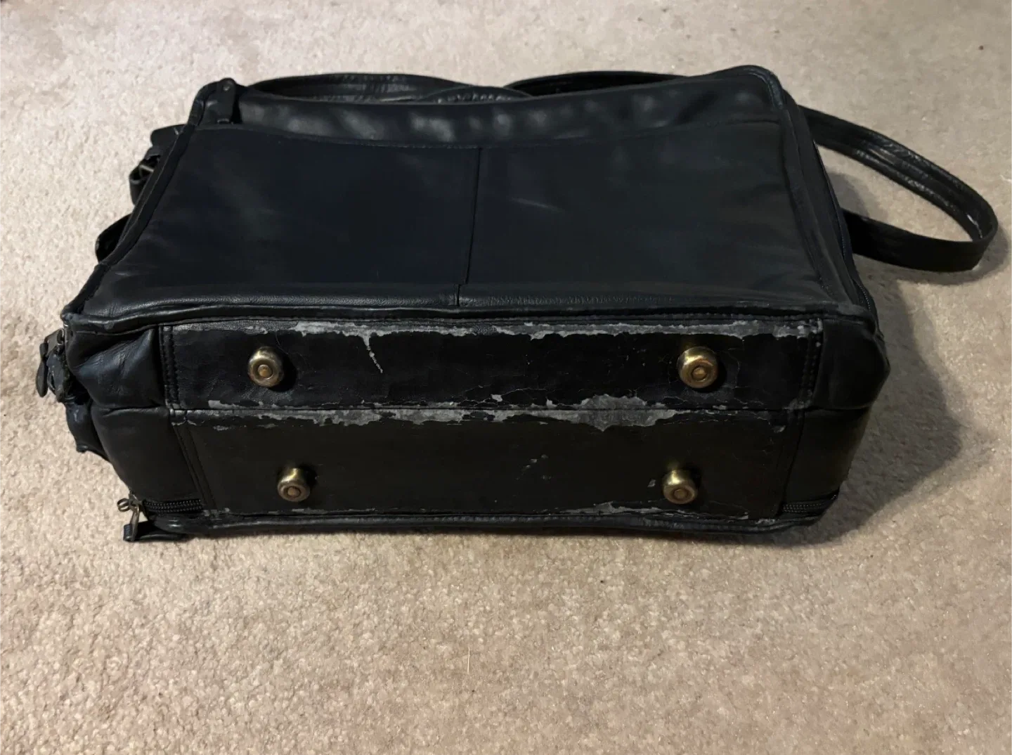 Genuine Leather Black Briefcase/Laptop Bag image indicator(9)