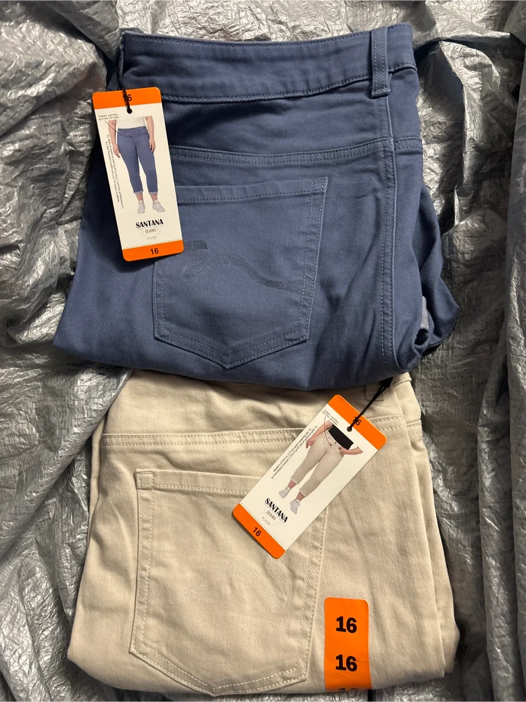 2 pairs Santana Jeans Size 16 - New with Tags! thumbnail