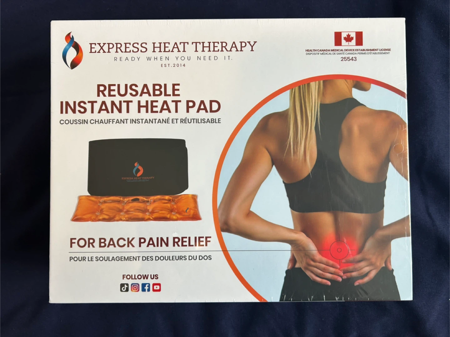 Express Heat Therapy Reusable Instant Heat Pad
