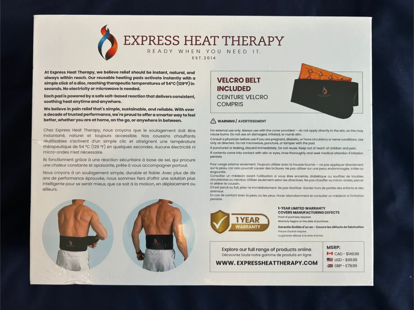Express Heat Therapy Reusable Instant Heat Pad - photo 2
