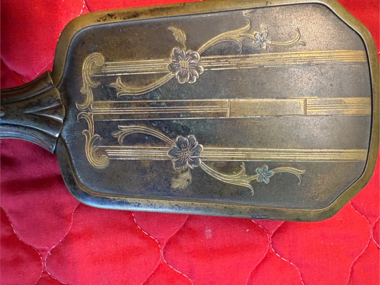 Vintage Vanity Set - Mirror, Brush, Knife image indicator(6)