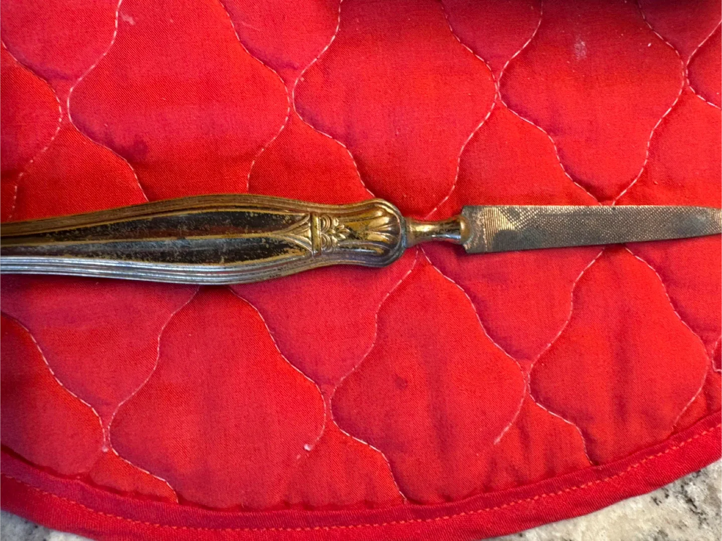 Vintage Vanity Set - Mirror, Brush, Knife image indicator(7)