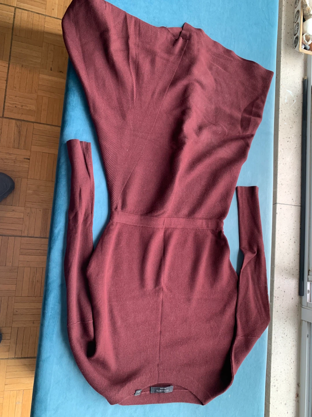 AllSaints Burgundy Dress, Size Small