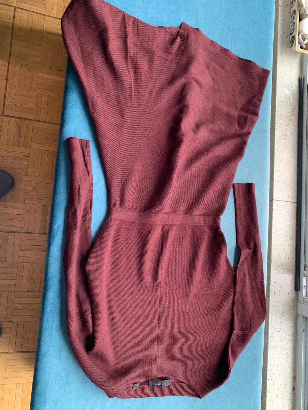 AllSaints Burgundy Dress, Size Small