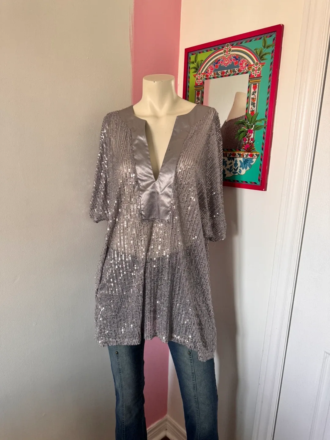 Silver Sequin Top thumbnail