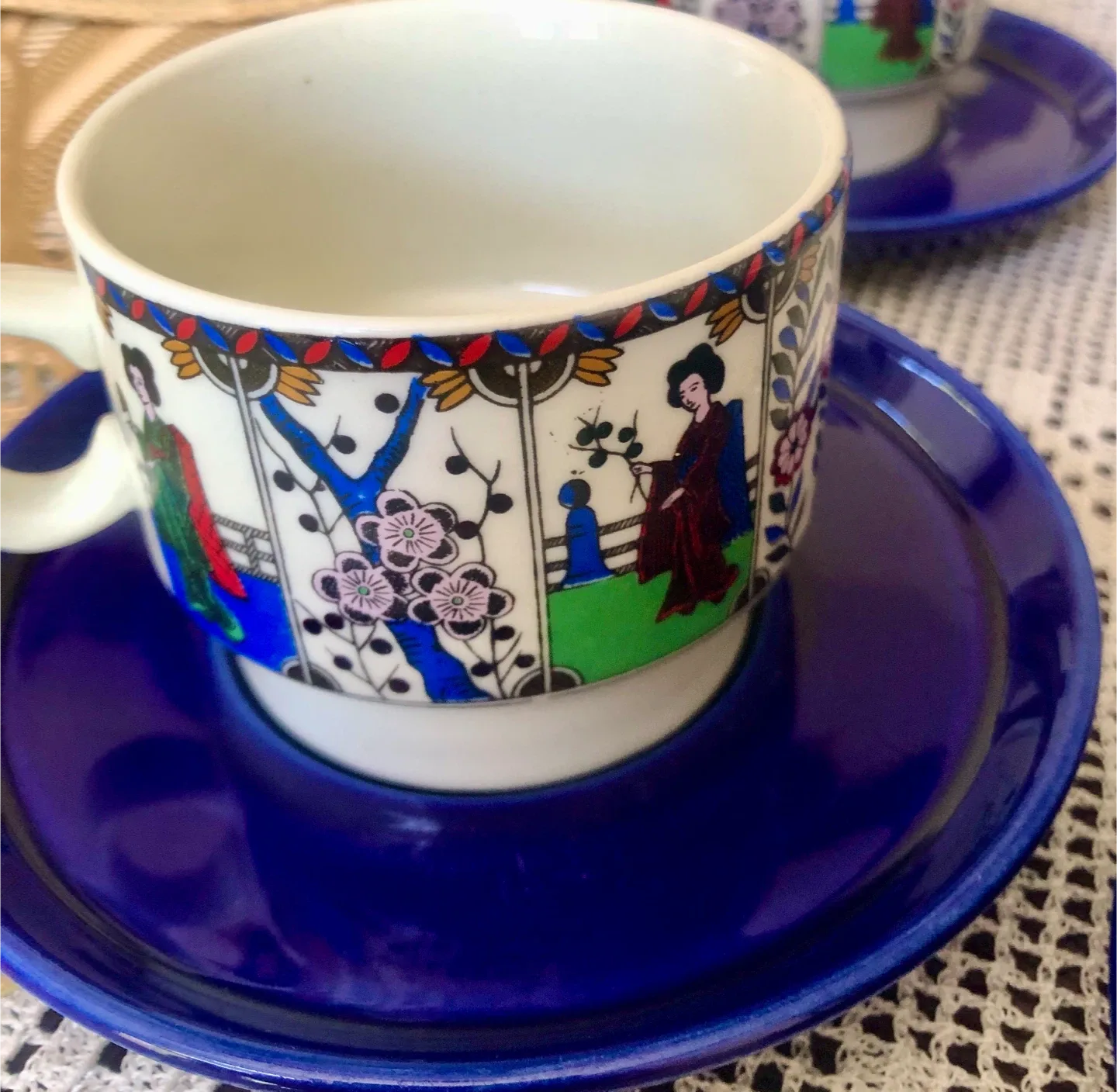 Italian vintage 60’s Coffee /tea set for 6 . Brand new condition image indicator(7)