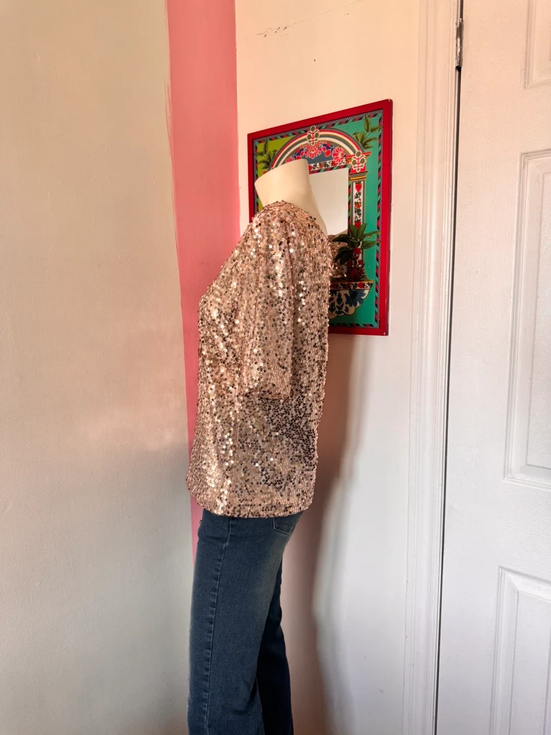 Rose Gold Sequin Top image indicator(4)